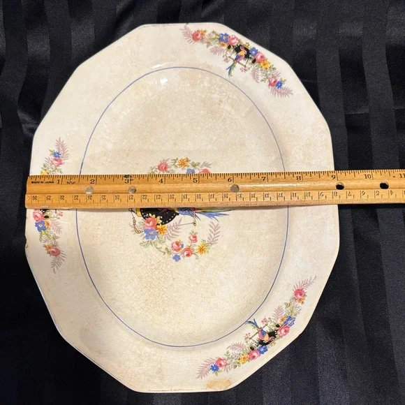 Vintage China Penn Parrot Serving Platter - Picture 5 of 16